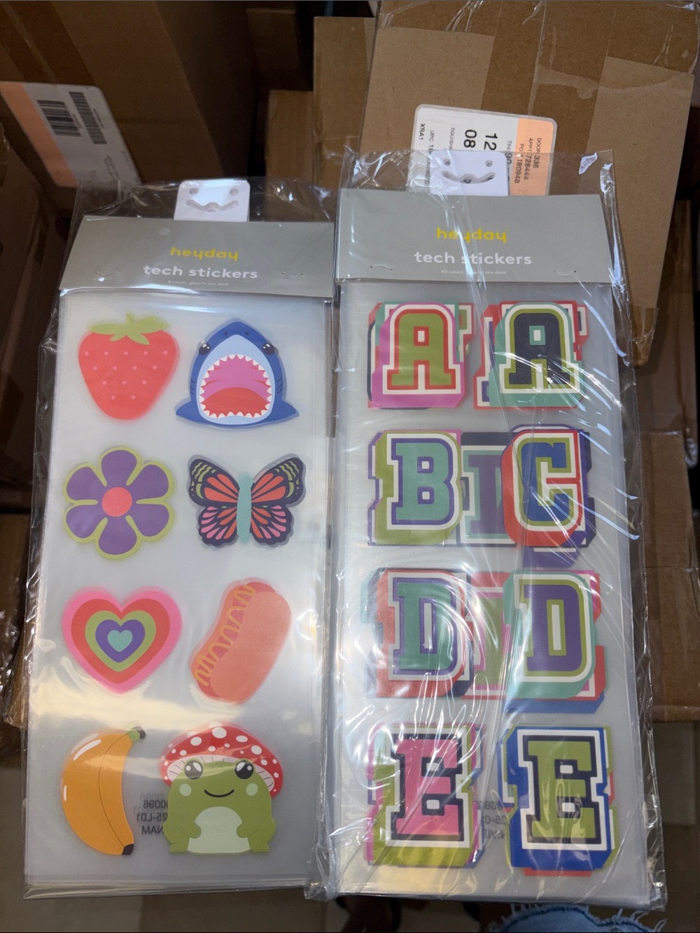 10/$10 Flow on the dark stickers 6 sheets of each